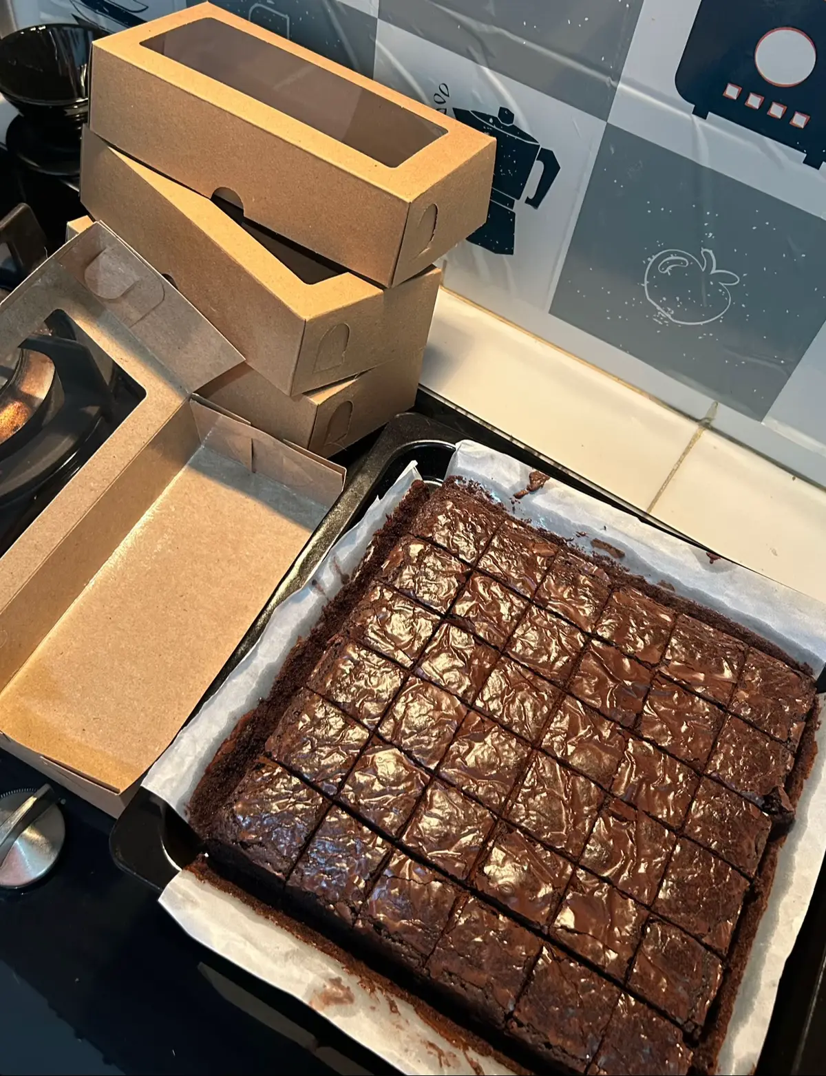 Brownies Panggang Kotak